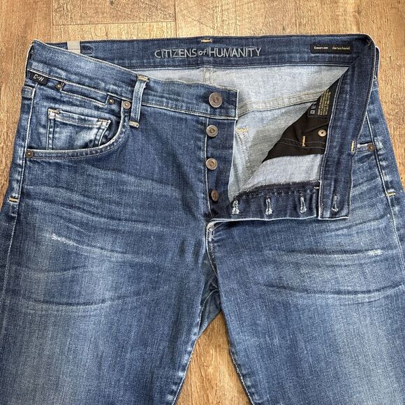 Citizens of Humanity Emerson Slim Boyfriend Jeans in Blue Ridge 30 - Picture 4 of 16